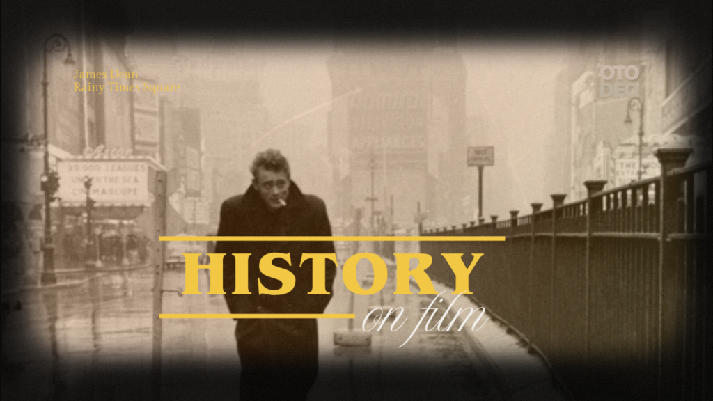 History on Film - James Dean in New York City on a Rainy day
