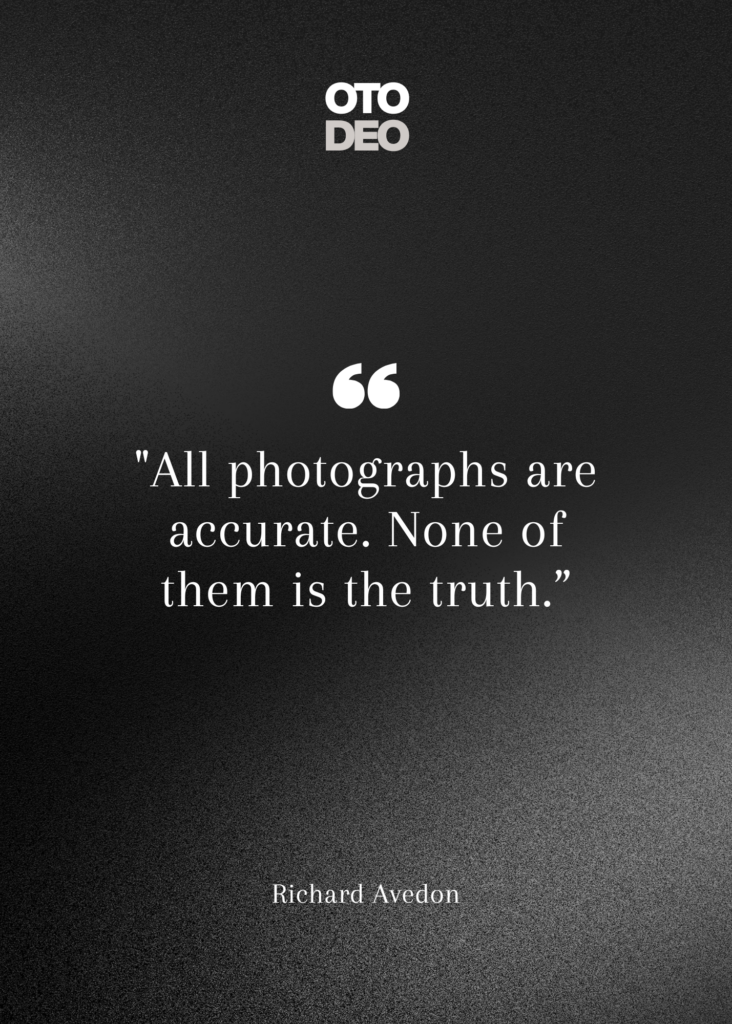 Richard Avedon quote of the day otodeo